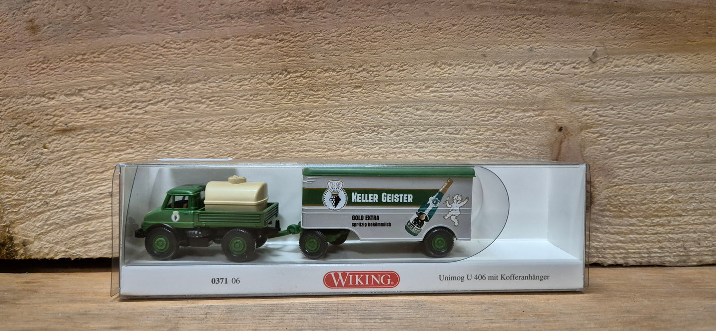 Wiking Unimog 406 mit Kofferanhänger