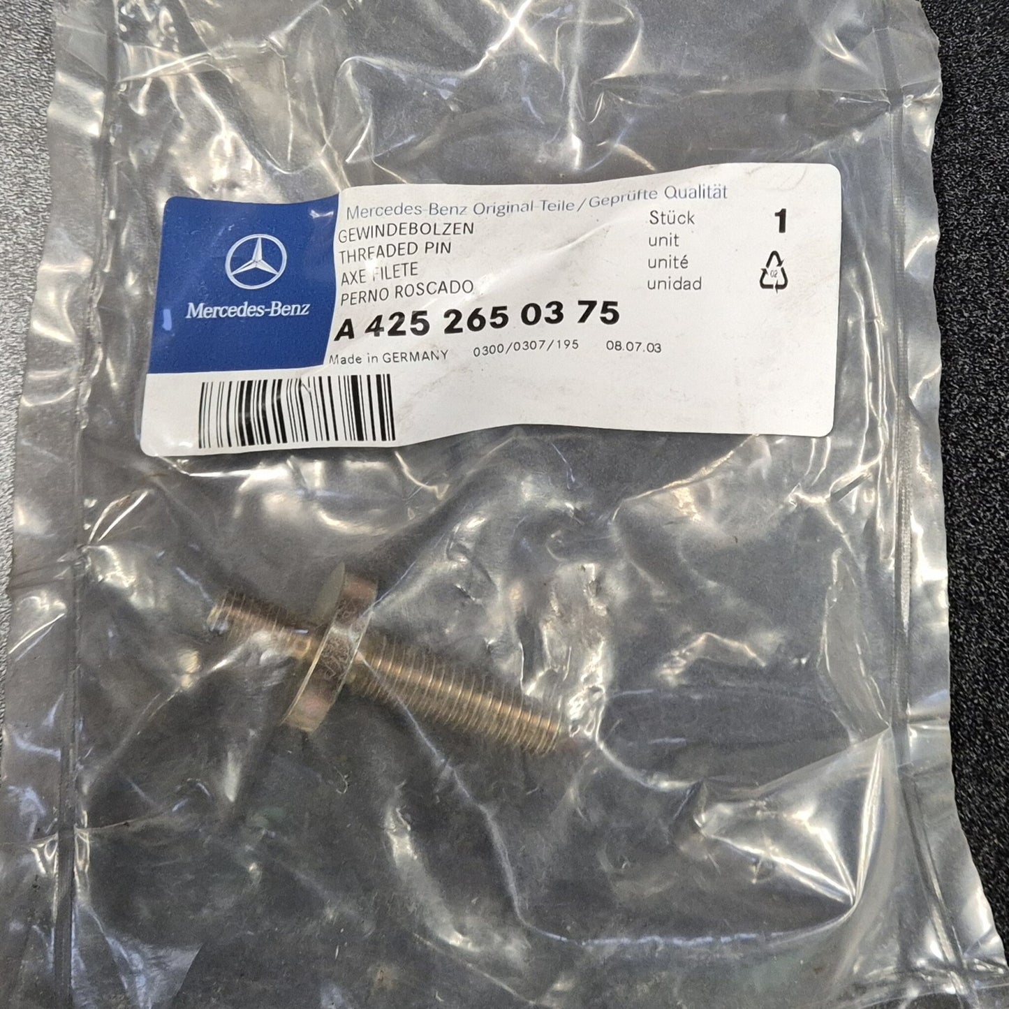 Unimog Gewindebolzen für Schaltplatte - A4252650375