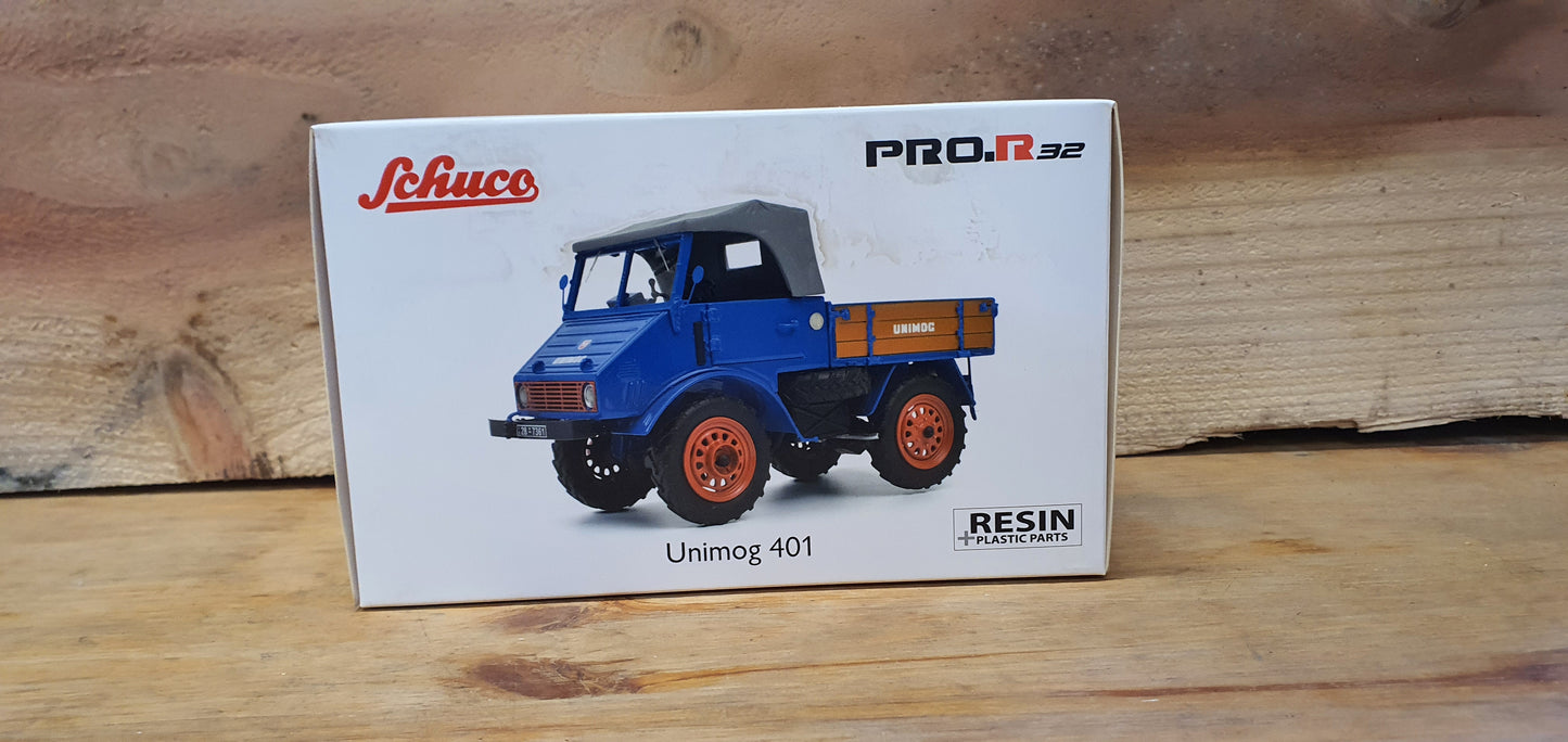 Schuco Unimog 401 mit Holzpritsche ProR