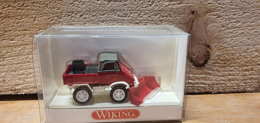 Wiking Unimog 411 Feuerwehr Schneepflug