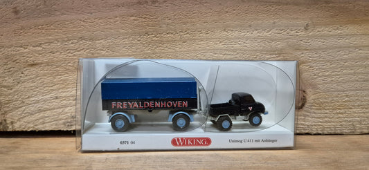 Wiking Unimog 411 mit Anhänger "Freyaldenhoven"