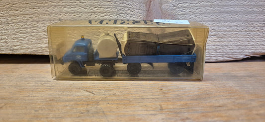 Brekina Unimog 411 mit Anhänger AB Bruch